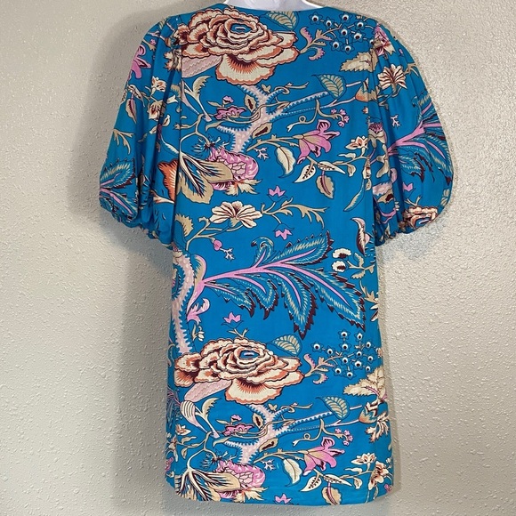 Anna Cate from Tuckernuck Vibrant Floral V-Neck Mini Dress - Picture 5 of 6